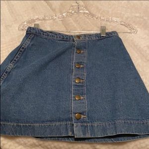 Denim mini skirt